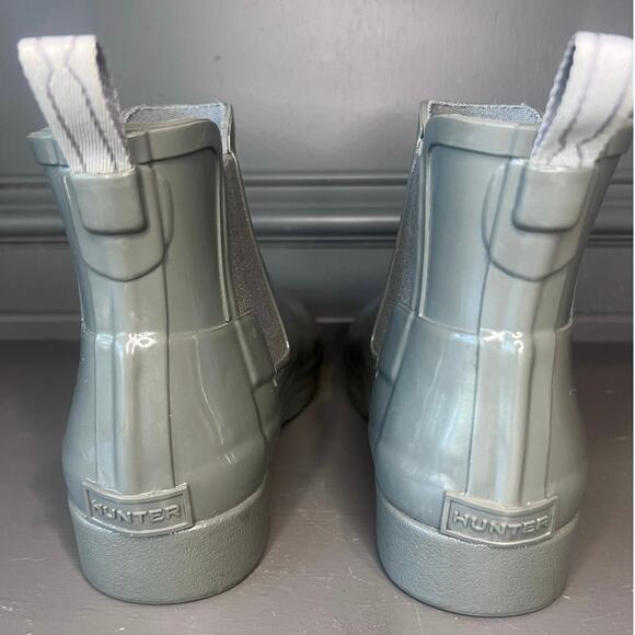 Hunter Women’s Chelsea Rain Barn Boots Moss Green Ankle Boots Size 7 Outdoors - Picture 2 of 7